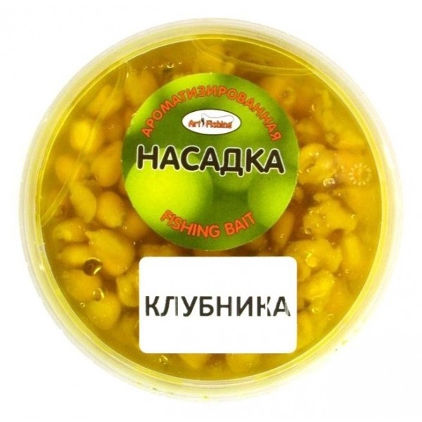 Кукурудза насадка, Art Fishing, банку, 150 мл, смак Полуниця